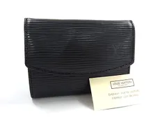 ■新品同様■ LOUIS VUITTON ルイヴィトン M63412 エピ ポルトモネ サーンプル コインケース コインパース 小銭入れ ブラック系 FH8056