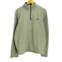 ノーティカ NAUTICA ワンポイント刺繍 ハーフジップ 長袖 プルオーバースウェット メンズ import：L 