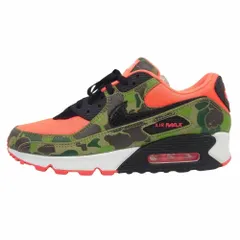 NIKE ナイキ スニーカー × atmos アトモス CW6024-600 AIR MAX 90 エアマックス DUCK CAMO ダックカモ スニーカー ピンク系 カーキ系 27cm【中古】