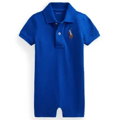 【新品】ラルフローレン マルチビッグポニー ショートオール