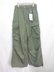 ◇ Θ 未使用 JaVa ジャバ タグ付き メンズライクミリタリーカーゴパンツ サイズL カーキ レディース E  【1507100014726】