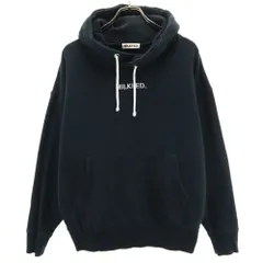 MILKFED. ミルクフェド 長袖 スウェットパーカー ONESIZE ブラック レディース 古着