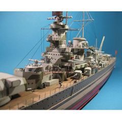 3D紙モデルキット手作りおもちゃDIY 1:200スケール93センチドイツアドミラルグラーフポケット戦艦モデル WW II パズル軍事ファンのギフト