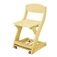 新品　元箱入り　木製学習椅子 デスクチェア フィットチェア WC-16 ライトブラウン色