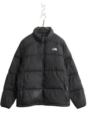 【お得なクーポン配布中!】 ノースフェイス ナイロン ダウン ジャケット メンズ L / The North Face ブルゾン ハイネック フルジップ キルティング 550フィル ブラック