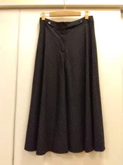 【お得在庫あ】極美品 XL マックスマーラ セットアップ スカート ウール ノーカラ 黒 膝丈 スーツ・フォーマル・ドレス