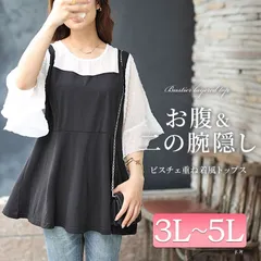 大きいサイズ レディース ドットシアーブラウスドッキングペプラムビスチェトップス　nh240367　3L 4L 5L