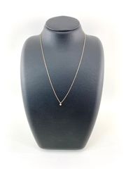 アガット ネックレス K10 ダイヤ 0.03ct 2g 41cm