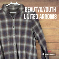 BEAUTY&YOUTH  UNITED ARROWS  チェック柄長袖シャツ