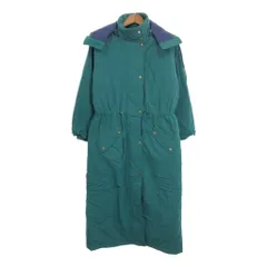 80年代 L.L.Bean エルエルビーン 中綿 ロングコート アウトドア グリーン (レディース L相当) 中古 古着 R8480