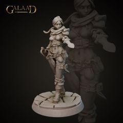 Galaad Miniatures | Female Bandit 01 | 3Dプリント ミニチュア TRPG