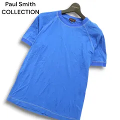 Paul Smith COLLECTION ポールスミス コレクション 春夏★ 半袖 カットソー Tシャツ Sz.L メンズ 紺 青 ネイビー 日本製のサムネイル