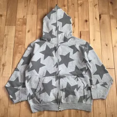 A BATHING APE パーカー 星柄刺繍 レッド Sサイズ 平成 90s A BATHING APE(アベイシングエイプ) 星柄パーカー001ZP9802003