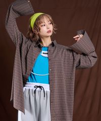 夢展望公式 [新品未使用] ビックカフスチェックシャツ [ブラウン] 他カラー別ページ有 bohmal ブラウス・シャツ ブラウス・シャツ（長袖） 535763-01