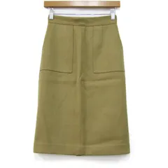 インディヴィ タイトスカート ウール混 ストレッチ ブランド ボトムス 日本製 レディース 5サイズ ブラウン INDIVI 【中古】