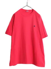 【お得なクーポン配布中!】 80s USA製 チャンピオン ワンポイント 半袖 Tシャツ メンズ L / 古着 80年代 ヴィンテージ 100% コットン Champion ヘビーウェイト 目付き