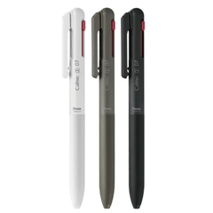 ぺんてる　油性インキボールペン　Calme　カルム 2＋1（黒・赤＋シャープ0.5㎜）　3本セット　0.7㎜