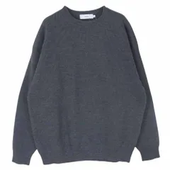 GRAPHPAPER グラフペーパー ニット 20AW GM203-80009B High Density Crew Neck Knit 度詰めメリノウール ミドルゲージ クルーネック ニット グレー系 ２【中古】のサムネイル