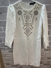 【E5-51】◇ ELISABETTA FRANCHI 40サイズ　シャツ長袖　白色のサムネイル