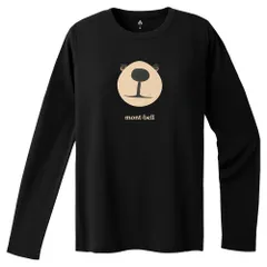モンベル montbell WIC.ロングスリーブT モンタベア フェイス 1114773-BK-L