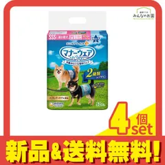 マナーウェア 男の子用 SSSサイズ 超小型犬用 青チェック・紺チェック 52枚入 4個セット まとめ売り
