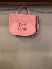 メゾンキツネMAISON KITSUNE　トートバッグ　　ピンク