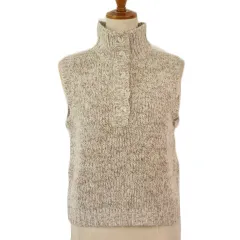 ケーティー キヨコ タカセ  K.T KIYOKO TAKASE セーター ニット ノースリーブ ウール アルパカ M ベージュ