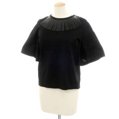 【中古】トーガ TOGA コットン クルーネック 半袖Ｔシャツ ブラック【サイズ36】【レディース】