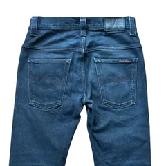 NUDIE JEANS THIN FINN NJ1000302 スリム テーパード デニム ダークネイビー W29 MADE IN ITALY