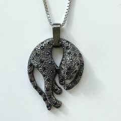 【限定品・希少】GUCCI キャットモチーフ ネックレス シルバー フリンジ 猫 限定品・希少】GUCCI キャットモチーフ ネックレス シルバー フリンジ