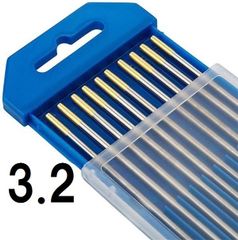 TIG溶接用 タングステン電極棒！ ランタン WL15 3.2mm L150mm ランタニウム 50本