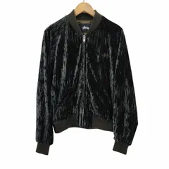 ステューシー Stussy ベロア MA-1 ジップアップ ブルゾン  レディース import：M のサムネイル