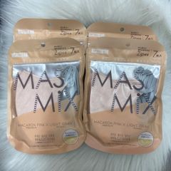 【新品・未使用品・メール便発送品】<<合計28枚（7枚入×4個）>>　MASMIX  マスミックス マカロンピンク　ツートーンマスク 花粉 黄砂