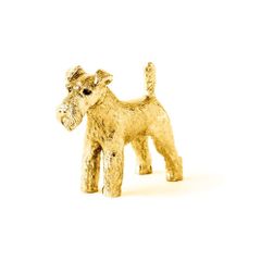 【人気商品】ドッグ アート フィギュア イギリス製 ゴールドプレート コレクション 22ct ワイヤーフォックステリア
