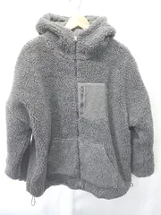 ◇ ⊇ hotping ホットピング 長袖 ボア ジャケット 表記なし グレー レディース E  【1409250032899】