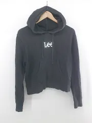 ◇ Lee リー ロゴ 裏起毛 長袖 プルオーバー パーカー サイズF ブラック系 レディース E  【中古】 【1305160000907】