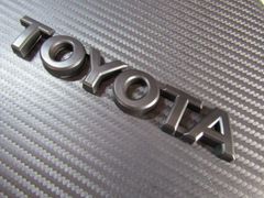 ●TOYOTA トヨタ ABS製 抜き文字タイプ MAD BLACK マッドブラック仕様 エンブレム！