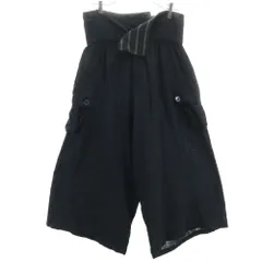 Y's ワイズ 日本製 カーゴパンツ 2 ブラック メンズ 古着のサムネイル