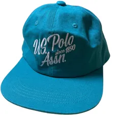【新品】　U.S. POLO ASSN.　ユーエスポロアッスンブルー　青　ロゴキャップ　ワークキャップ
