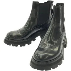 ALEXANDER McQUEEN アレキサンダーマックイーン サイドゴア ワンダーチェルシーブーツ B666368 ブラック 37のサムネイル