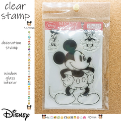 DISNEY クリアスタンプ　ミッキーマウス　デコレーションスタンプ　✿ガラスに貼り付けてインテリア✿鏡に貼り付けてデコレーション✿繰返しご使用いただけます✿