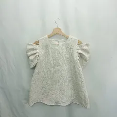 ◇ ⊂ KOBE LETTUCE コウベレタス オフショルダー 半袖 カットソー サイズM アイボリー レディース E  【1502060017039】