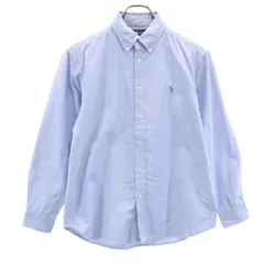 RALPH LAUREN ラルフローレン 長袖 オックスフォード ボタンダウンシャツ 16 パープル キッズ 古着