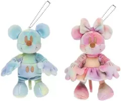 【中古】ぬいぐるみ ミッキー＆ミニー(40周年カラー) ぬいぐるみバッジセット 「東京ディズニーリゾート40周年 ドリームゴーラウンド」 東京ディズニーリゾート限定
