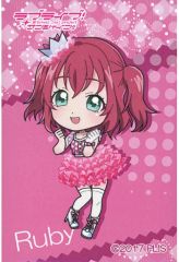 [중고] 배지 핀즈 쿠로사와 루비 [러브 라이브! 선샤인!! Aqours 5th Anniversary Limited Shop in 마루이 데포르메 트레이딩 렉탄 캔 배지]