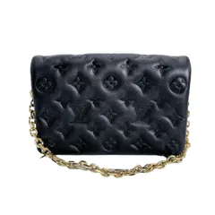 ルイヴィトン M82116 モノグラム ショルダーバッグ ポシェット・クッサン ショルダーバッグ LOUIS VUITTON ブラック