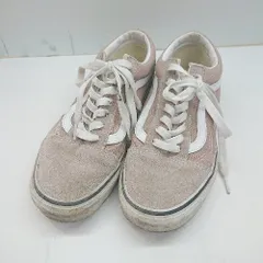 ◇ VANS ヴァンズ スニーカー サイズ24.0 ピンク ベージュ レディース E  【1406050065676】