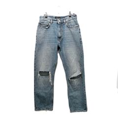 【名東】バレンシアガ デニムパンツ ダメージ XXSサイズ ブルー系 ズボン レディース アパレル 女 服のサムネイル