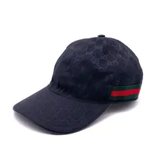 【中古】良品 GUCCI グッチ GG キャンバス キャップ eY0427N