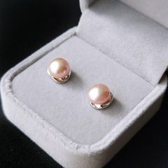 アリス様】稀少色マンタローズ・エジソンパール ピアス 11-12mm S925